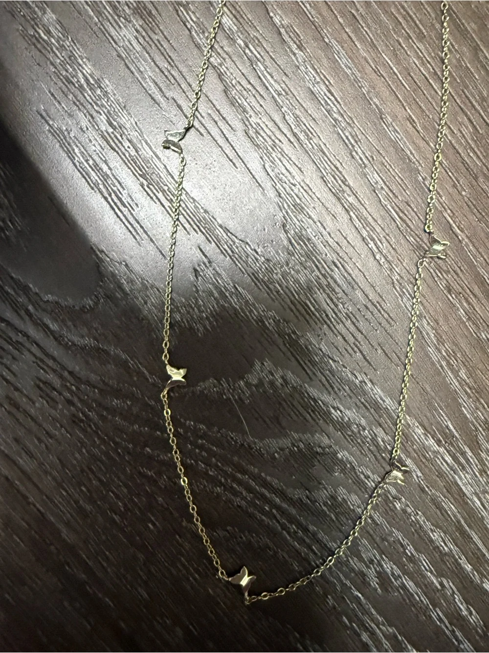 Super Dainty Butterfly Gold Necklace